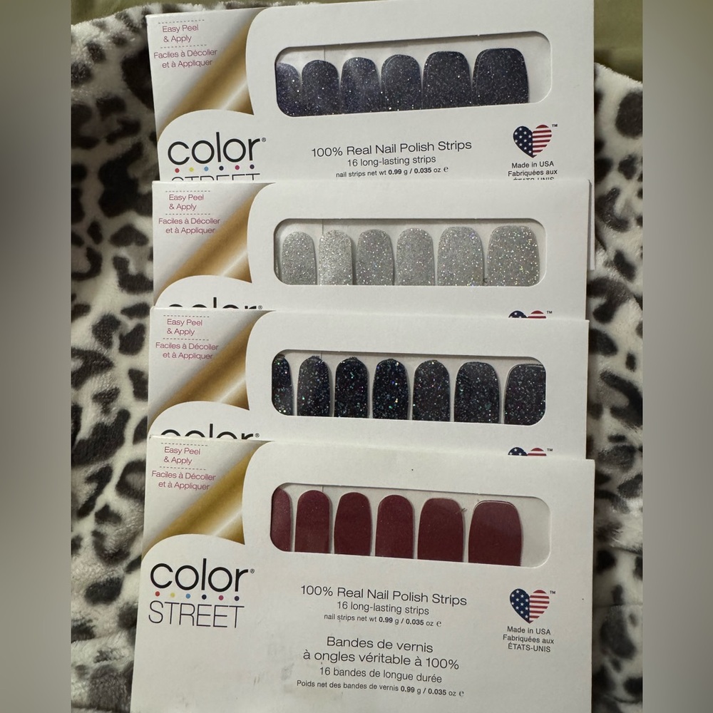 Color Street Nail Strips - This is a pack with 4 colors included that you see.